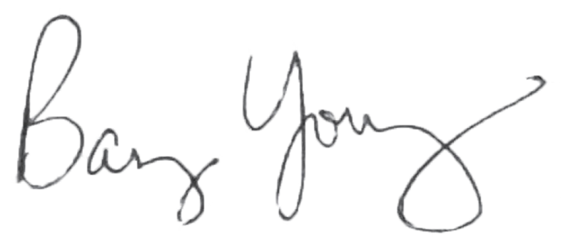 Signature of Barry Young